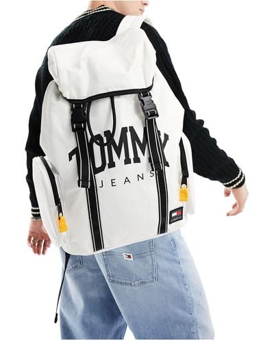 Tommy Hilfiger Sport Flap Backpack - White
