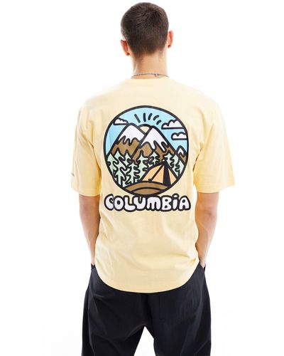Columbia Hike Happiness Ii Back Print T-shirt - Natural