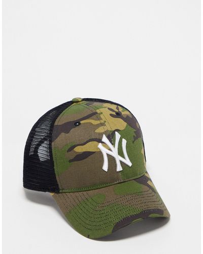 '47 Ny - casquette avec tulle à l'arrière et imprimé camouflage - Vert