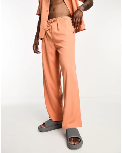 Bolongaro Trevor Pantaloni da mare testurizzati color ruggine - Arancione
