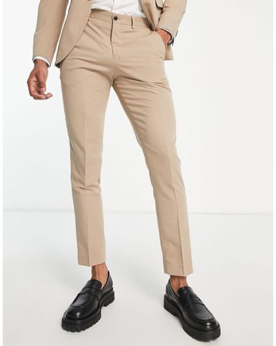 Jack & Jones Premium Super Slim Suit Trouser - Natural