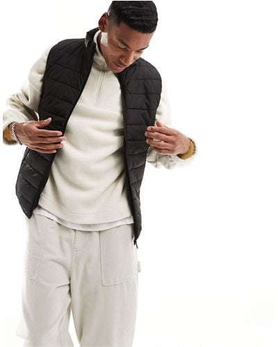 Only & Sons Quilted Gilet - White