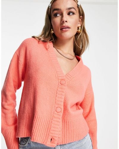 Nobody's Child Button Front Cardigan - Pink