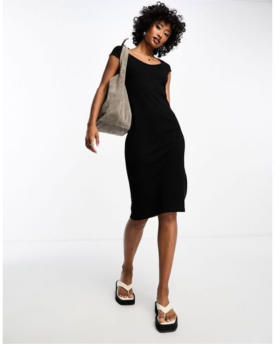 French Connection Sweetheart Neckline Bodycon Jersey Dress - Black