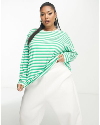 Vero Moda Long Sleeve Oversized T-shirt - Green