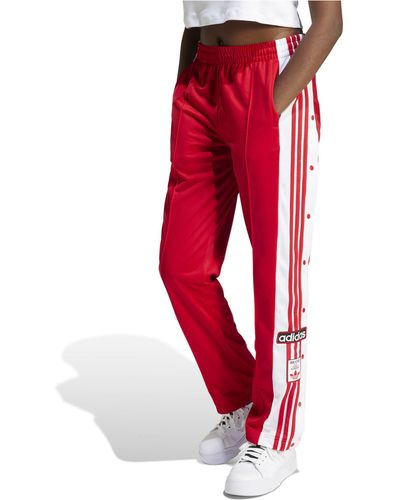 adidas Originals Adibreak - pantalon à boutons-pression - Rouge