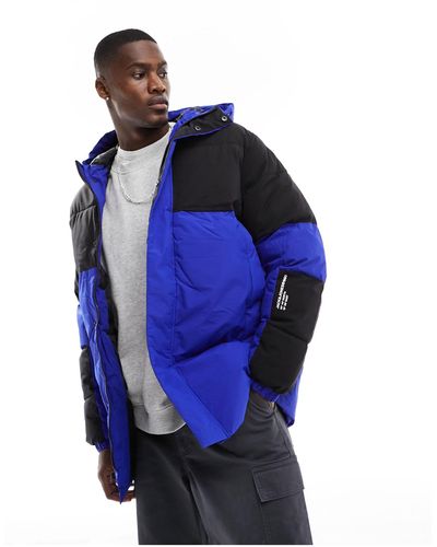 Jack & Jones Essentials Heavy Puffer Parka Jacket - Blue