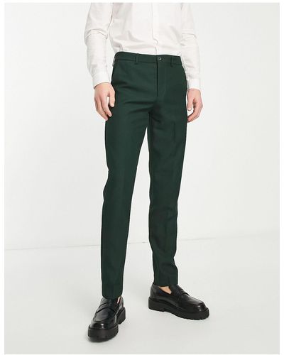 Only & Sons Slim Fit Suit Trouser - Green