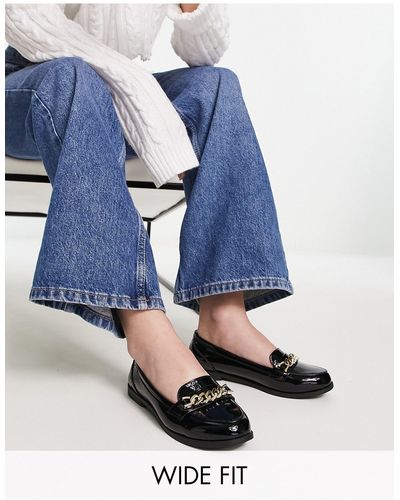 New Look Wide fit – loafer - Blau