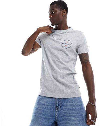 Tommy Hilfiger – hilfiger roundle – t-shirt - Weiß