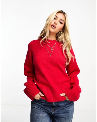 & Other Stories Crew Neck Sweater - Red