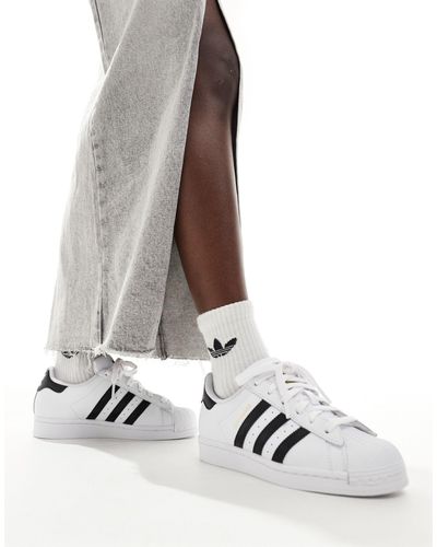 adidas Originals Parley superstar - sneakers bianche e nere - Bianco
