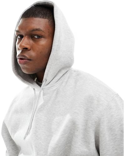 Weekday Relaxed Heavyweight Jersey Hoodie - White