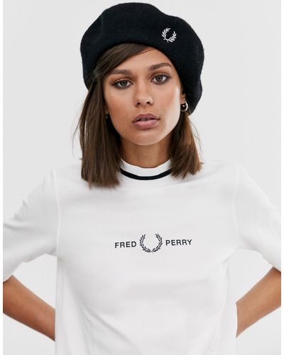 Fred Perry Wool Beret - White