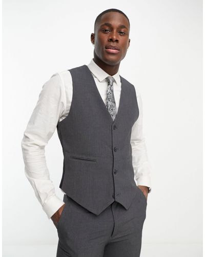 ASOS Super Skinny Suit Waistcoat - Gray