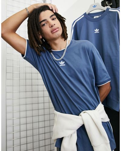 adidas Originals Rekive - T-shirt Met 3-stripes - Blauw
