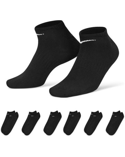 Nike Everyday Lightweight No Show Socks 6pk - Black