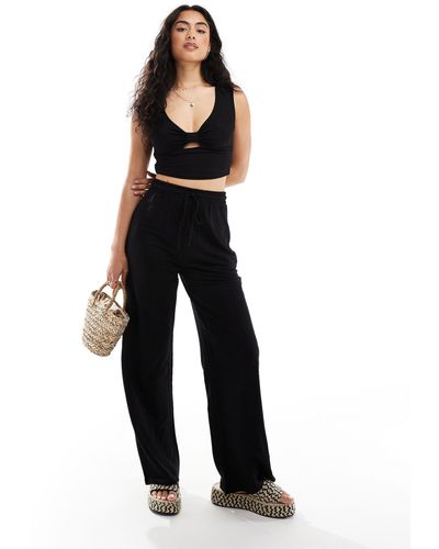 ONLY Wide Leg Trouser Co-ord - Black