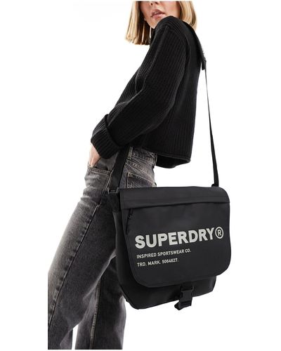 Superdry Messenger Bag - Black