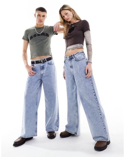 Reclaimed (vintage) Unisex 90s Loose Fit Jean - Blue