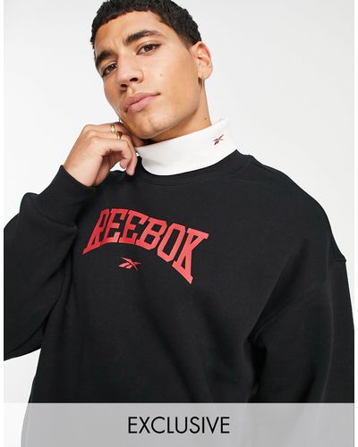 Reebok Vintage Logo Sweatshirt - Black