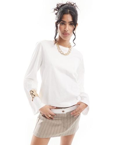 & Other Stories Long Sleeve Top - White