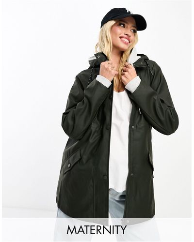 Vero Moda Raincoat With Borg Lining - Black