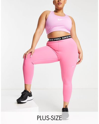 Nike Nike Pro Training Plus 365 7/8 leggings - Pink