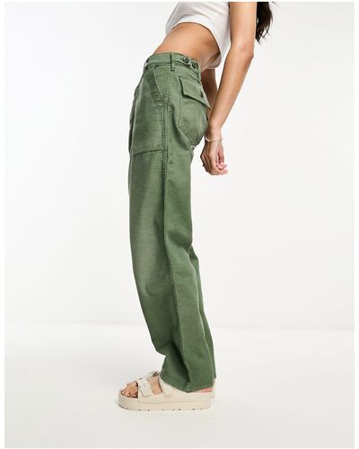 Polo Ralph Lauren Military Ankle Flat Front Trousers - Green