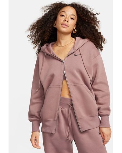 Nike – unisex-kapuzenpullover aus fleece - Pink