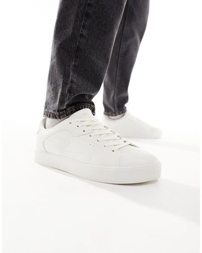 Bershka Sneakers bianche stringate - Bianco