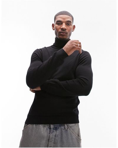 Mens Roll Neck Sweaters