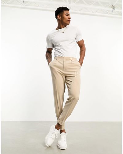 ASOS Tapered Smart sweatpants - White