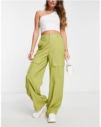 I Saw It First Utility Cargo Pants - Yellow