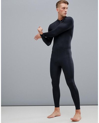 Calvin Klein All Over Logo Compression Body Suit - Black
