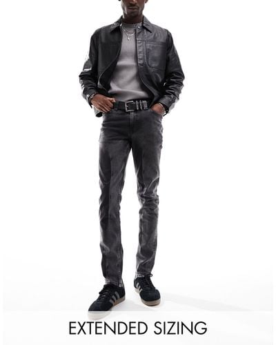 ASOS Skinny Jeans With Y2k Wash - Black