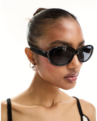 A.Kjærbede Anma Round Sunglasses - Black