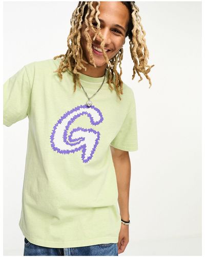 Gramicci Fuzzy G - T-shirt Met Logo - Geel