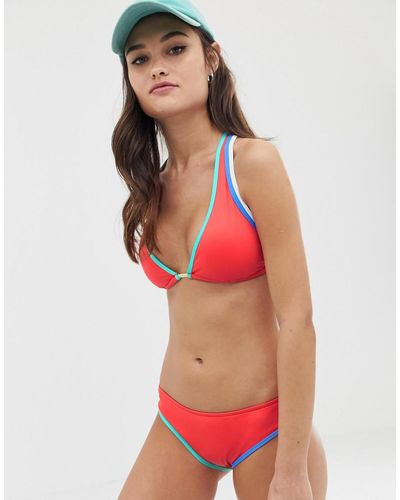 Polo Ralph Lauren Cheeky - Bas de bikini sexy style rétro - Rouge