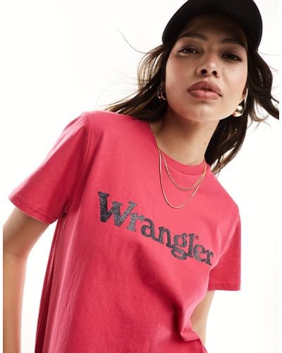 Wrangler Logo T-shirt - Pink