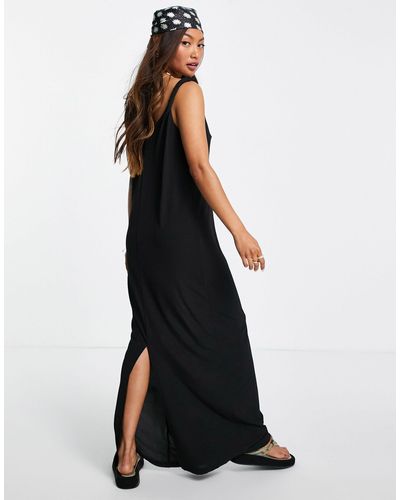 Vero Moda Twisted Strap Maxi Dress - Black
