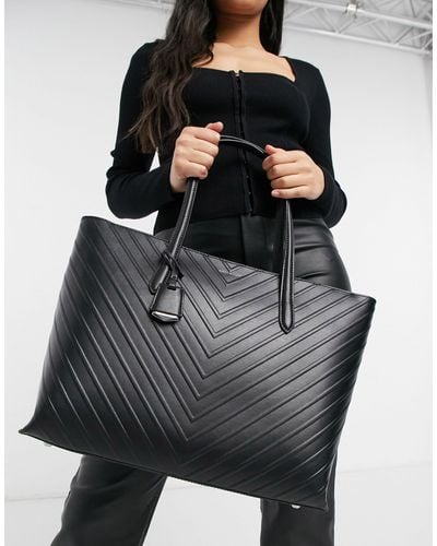 Textured Tote Bag | Karen Millen