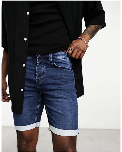 Only & Sons – jogging-jeans-shorts - Blau