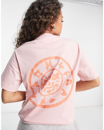 Farah Jeff - Boyfriend T-shirt - Roze