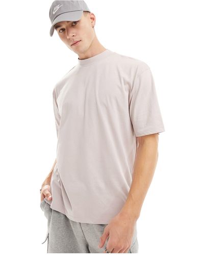 ASOS Oversized T-shirt With Turtle Neck - Pink
