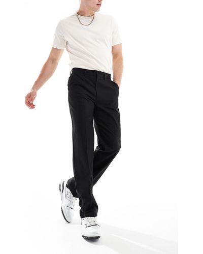 ASOS Straight Suit Trouser - Black