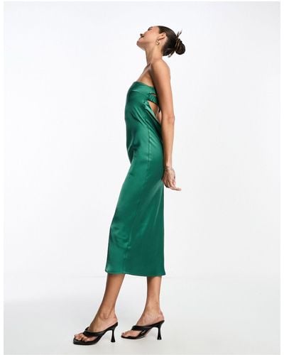 Pretty Lavish Strapless Midaxi Dress - Green