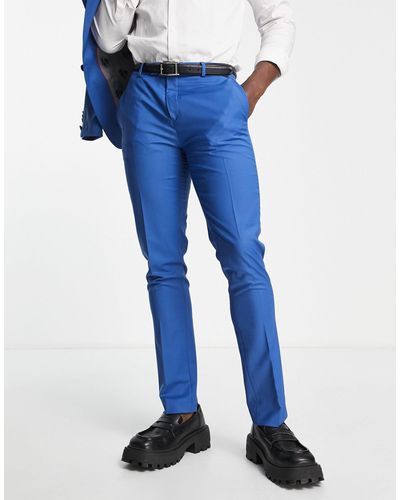 Twisted Tailor Ellroy - Skinny-fit Pantalon - Blauw