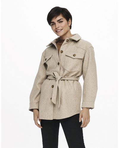 Belted Shacket Jackets for Women - Up to 80% off | Lyst