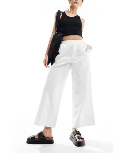 ASOS Pull On Culotte - White